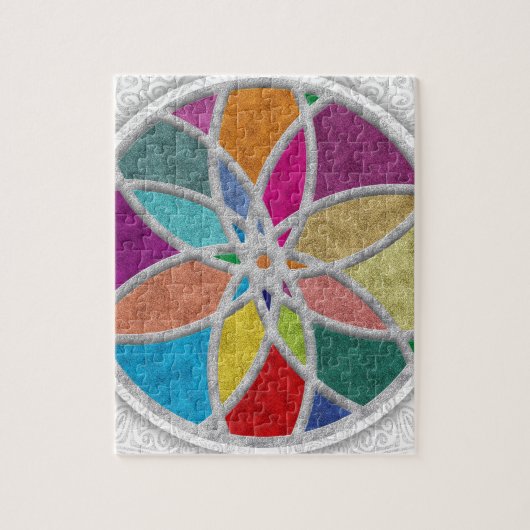Colorful Zen Mandala Legpuzzel (Verticaal)
