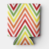 Colorful Zigzag Chevron Pattern Blikjeskoeler (Voorkant)