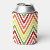 Colorful Zigzag Chevron Pattern Blikjeskoeler (Blikje Achterkant)