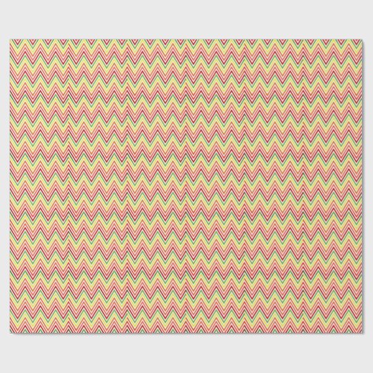 Colorful Zigzag Chevron Pattern Cadeaupapier (Vlak)