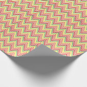Colorful Zigzag Chevron Pattern Cadeaupapier (Hoek)