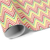 Colorful Zigzag Chevron Pattern Cadeaupapier (Rol Hoek)
