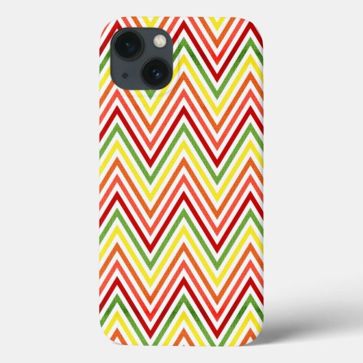 Colorful Zigzag Chevron Pattern Case-Mate iPhone Case (Achterkant)
