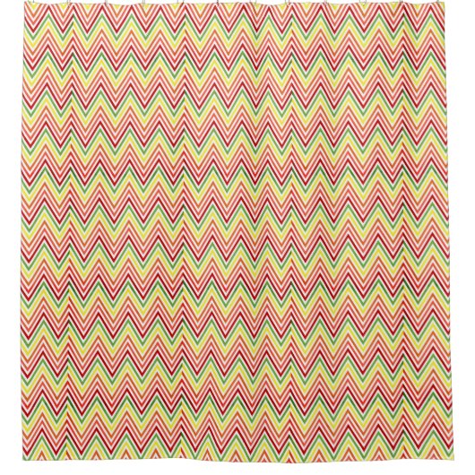 Colorful Zigzag Chevron Pattern Douchegordijn (Voorkant)
