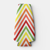 Colorful Zigzag Chevron Pattern Flesjeskoeler (Voorkant)
