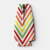 Colorful Zigzag Chevron Pattern Flesjeskoeler (Achterkant)