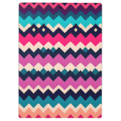 Colorful Zigzag Chevron Pattern Klembord (Achterkant)