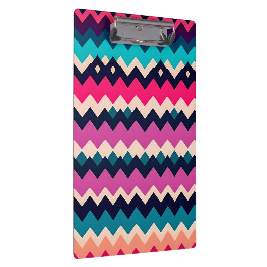 Colorful Zigzag Chevron Pattern Klembord (Rechts)