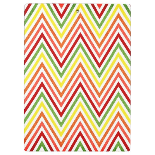 Colorful Zigzag Chevron Pattern Klembord (Achterkant)
