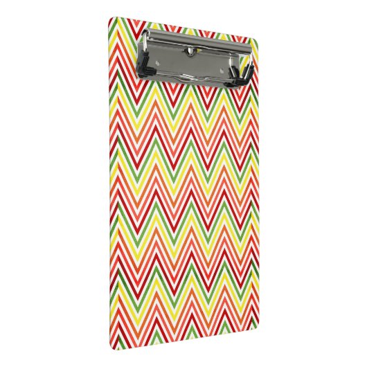 Colorful Zigzag Chevron Pattern Mini Klembord (Schuin)