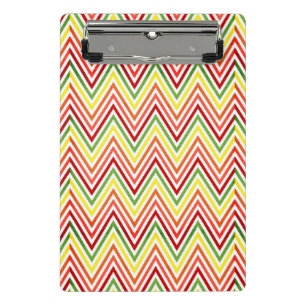 Colorful Zigzag Chevron Pattern Mini Klembord