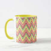 Colorful Zigzag Chevron Pattern Mok (Links)