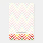 Colorful Zigzag Chevron Pattern Post-it® Notes (Voorkant)