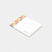 Colorful Zigzag Chevron Pattern Post-it® Notes (Schuin)