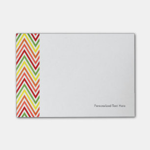 Colorful Zigzag Chevron Pattern Post-it® Notes