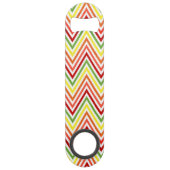 Colorful Zigzag Chevron Pattern Speed Flessenopener (Voorkant)