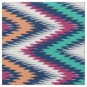 Colorful Zigzag Chevron Pattern Stof (Close Up)