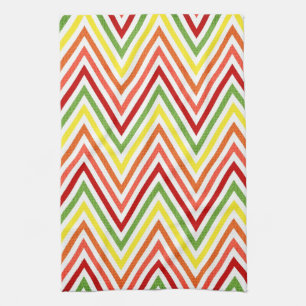 Colorful Zigzag Chevron Pattern Theedoek