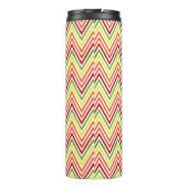 Colorful Zigzag Chevron Pattern Thermosbeker (Achterkant)