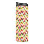 Colorful Zigzag Chevron Pattern Thermosbeker (Geroteerd rechts)