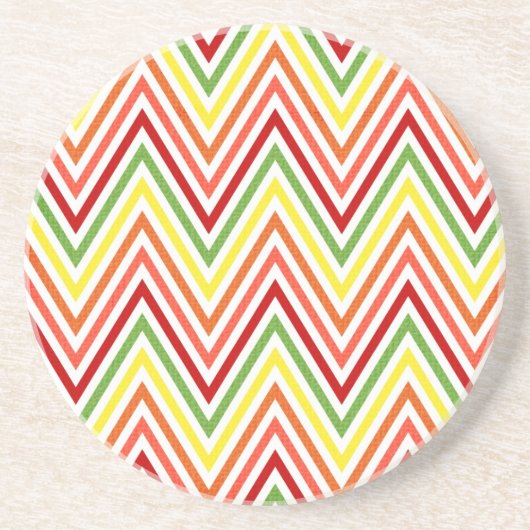 Colorful Zigzag Chevron Pattern Zandsteen Onderzetter (Voorkant)