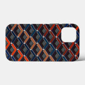 Colorful zigzag Karo-steps Case-Mate iPhone Case (Achterkant (horizontaal))
