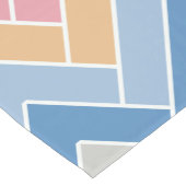 Colorful Zigzag Retro Chevron Korte Tafelloper (Hoek)