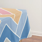 Colorful Zigzag Retro Chevron Tafelkleed (Voorbeeld)