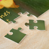 Colorful zinnia flower puzzel unieke cadeauideeën legpuzzel (Zijkant)