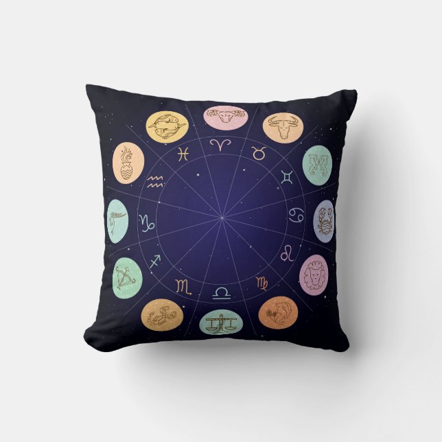 Colorful Zodiac Kussen (Voorkant)