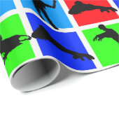 Colorful Zombies Pattern Cadeaupapier (Rol Hoek)