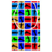 Colorful Zombies Pattern Klein Cadeauzakje (Achterkant)