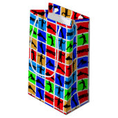 Colorful Zombies Pattern Klein Cadeauzakje (Achterkant Gekanteld)