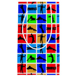 Colorful Zombies Pattern Klein Cadeauzakje