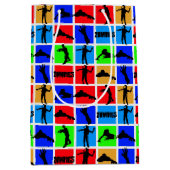 Colorful Zombies Pattern Medium Cadeauzakje (Voorkant)
