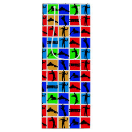 Colorful Zombies Pattern Wijn Cadeautas