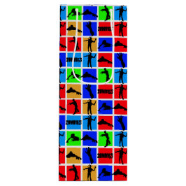 Colorful Zombies Pattern Wijn Cadeautas