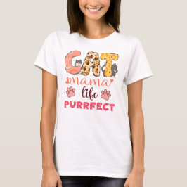 COLORFULE CAT MAMA LIFE PURRRFID T-SHIRT
