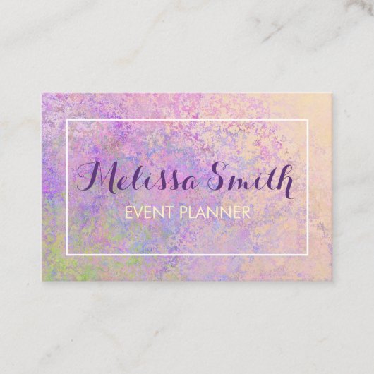 Colorfull Background Design Business Card Visitekaartje (Voorkant)