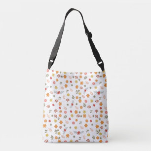 Colorfull Cute Spring floral, waterverf patroon Crossbody Tas