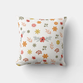Colorfull Cute Spring floral, waterverf patroon Kussen