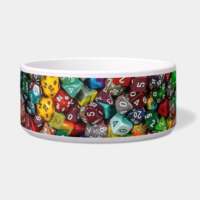 Colorfull Dice Bowl Voerbakje (Voorkant)
