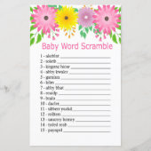 Colorfull flower Baby word scramble game (Voorkant)