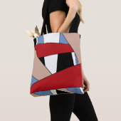 Colorfull geometrie tote bag (Dichtbij)