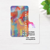 Colorfull Great Dane Kennel Visitekaartjes (Bureau)