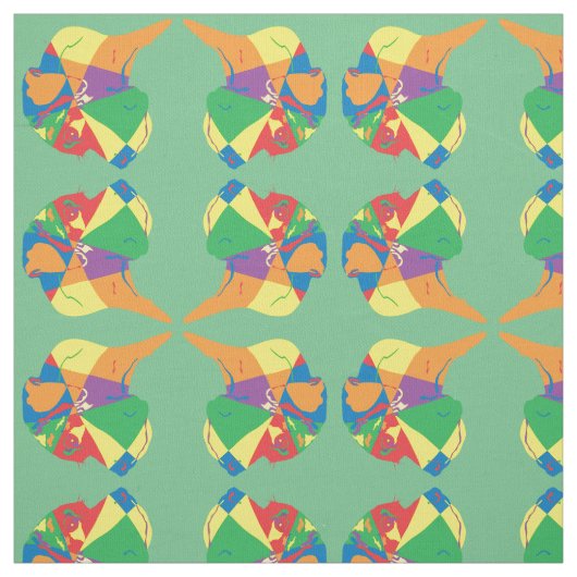 Colorfull Great Dane Stof (Swatch)