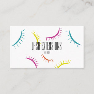 Colorfull Lash Extension visitekaartje