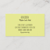 Colorfull Lash Extension visitekaartje (Achterkant)