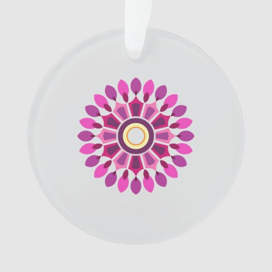 COLORFULL MODERN FLOWER GIFT DAUGHTER SISTER MOM ORNAMENT (voorkant)
