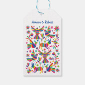 COLORFULL OTOMI MEXICAN CADEAULABEL (Achterkant)